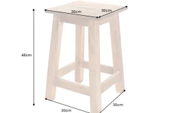 Riess-Ambiente Sitzhocker|Mehr... > Massivholz Hocker JAKARTA 50cm recycelt Beistelltisch Sitzhocker