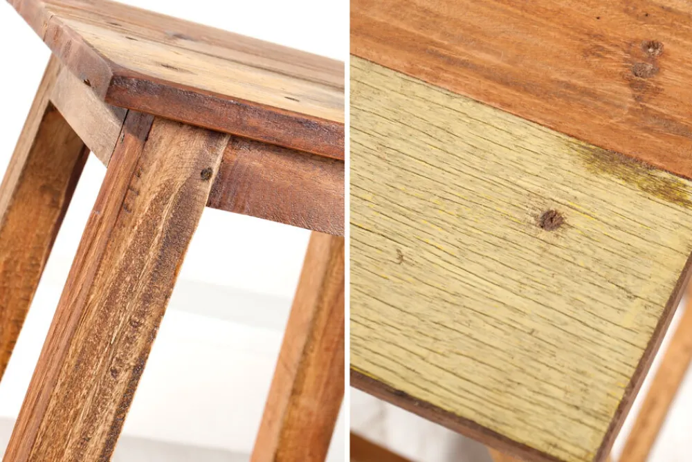 Riess-Ambiente Sitzhocker|Mehr... > Massivholz Hocker JAKARTA 50cm recycelt Beistelltisch Sitzhocker