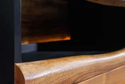 Riess-Ambiente Mehr...|Massivholzschränke > Massivholz Sideboard GRAND ACACIA 180cm braun Akazie mit LED-Beleuchtung Baumkante