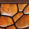 Riess-Ambiente Mehr...|Massivholzschränke > Massivholz Sideboard VULCANO 180cm braun Mangoholz mit 3D Schnitzereien handmade Metallgestell schwarz