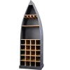 Riess-Ambiente Skandinavisch|Weinregale > Massivholz Weinregal SEVEN SEAS 180cm anthrazit natur Mango Flaschenregal