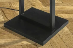 Riess-Ambiente Stehleuchten > Minimalistische Stehlampe COLLEEN 160cm weiß schwarz Stoffschirm mit Metallfuß