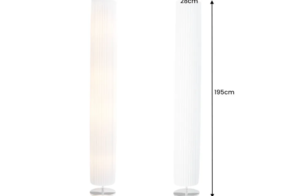 Riess-Ambiente Stehleuchten > Modern Design Stehlampe SALONE 195cm weiß Stehleuchte
