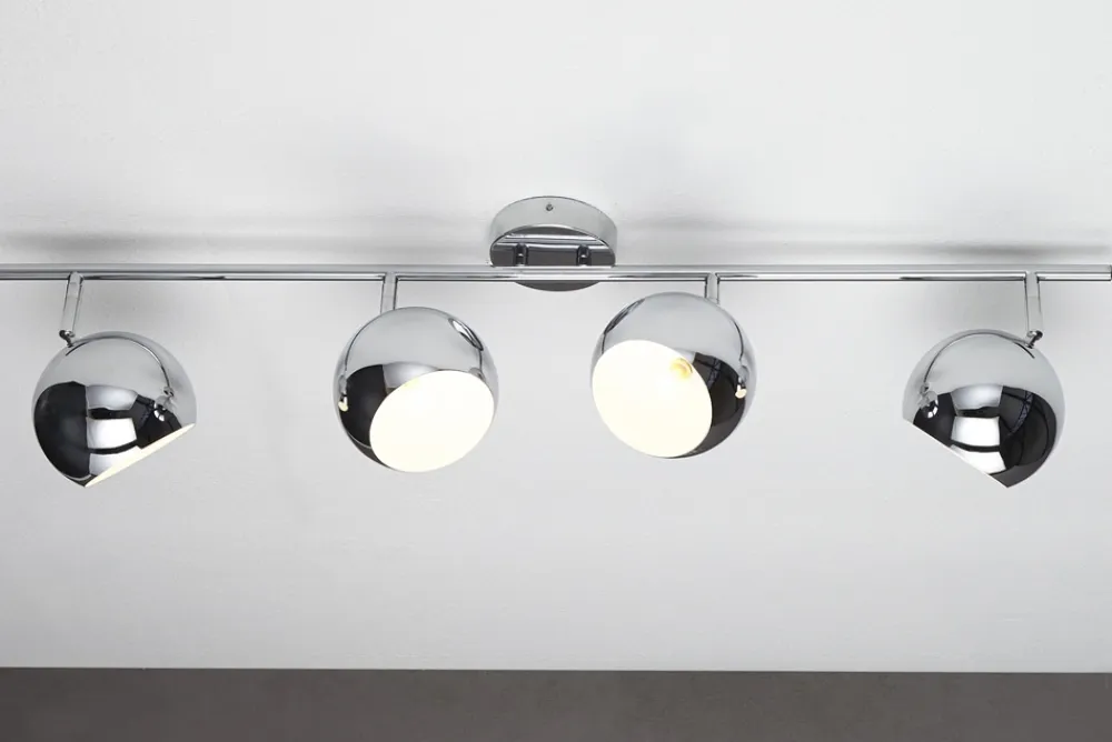 Riess-Ambiente Hängelampen > Moderne Deckenleuchte BUBBLE 105cm silber Chrom Pendelleuchte