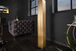 Riess-Ambiente Goldene Möbel|Stehleuchten > Moderne Designer Stehlampe PARIS 120cm gold Stehleuchte
