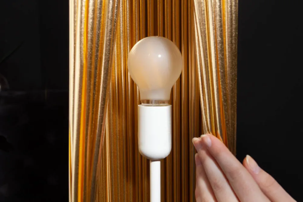 Riess-Ambiente Goldene Möbel|Stehleuchten > Moderne Designer Stehlampe PARIS 120cm gold Stehleuchte