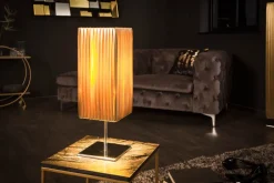 Riess-Ambiente Goldene Möbel|Tischlampen > Moderne Designer Tischlampe PARIS 43cm gold Tischleuchte