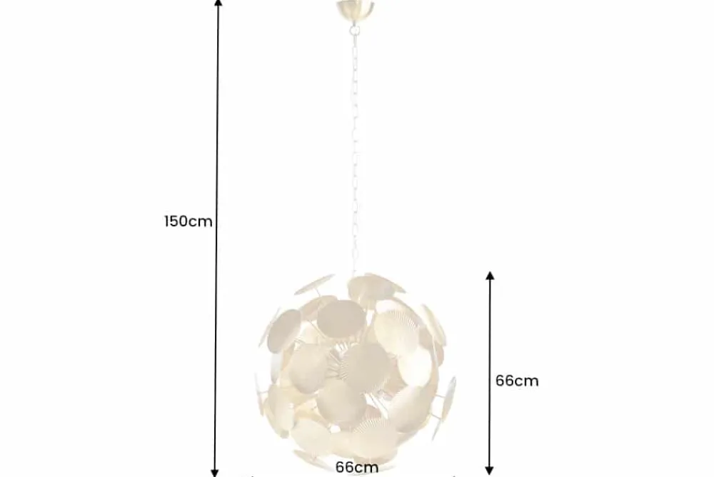 Riess-Ambiente Goldene Möbel|Hängelampen > Moderne Design Hängeleuchte INFINITY HOME 65cm gold Pendelleuchte