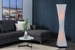 Riess-Ambiente Stehleuchten > Moderne Design Stehlampe PARIS X 120cm weiß Stehleuchte