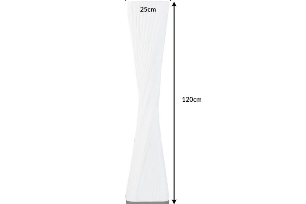 Riess-Ambiente Stehleuchten > Moderne Design Stehlampe PARIS X 120cm weiß Stehleuchte