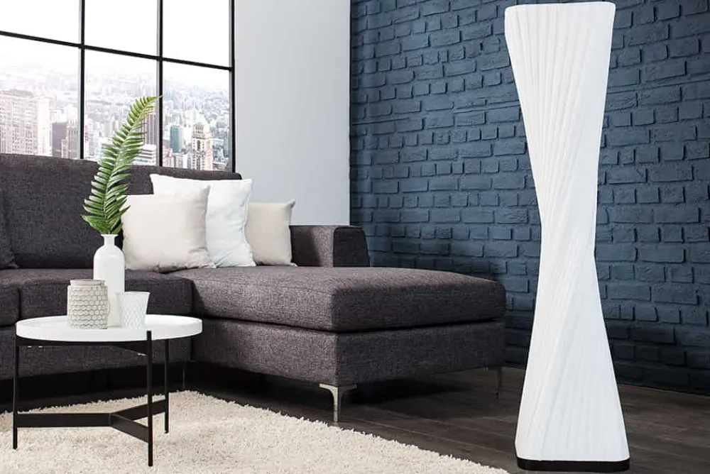 Riess-Ambiente Stehleuchten > Moderne Design Stehlampe PARIS X 120cm weiß Stehleuchte