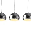 Riess-Ambiente Hängelampen|Retro Möbel > Moderne 3er Hängeleuchte CHROMAGON Chrom Kugelleuchte