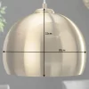 Riess-Ambiente Goldene Möbel|Hängelampen > Moderne Hängeleuchte GOLDEN BALL 30cm gold Hängelampe höhenverstellbar
