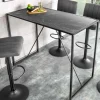 Riess-Ambiente Bartische > Moderner Bartisch SLIM LINE 120cm graphit Metall Tresen Stehtisch