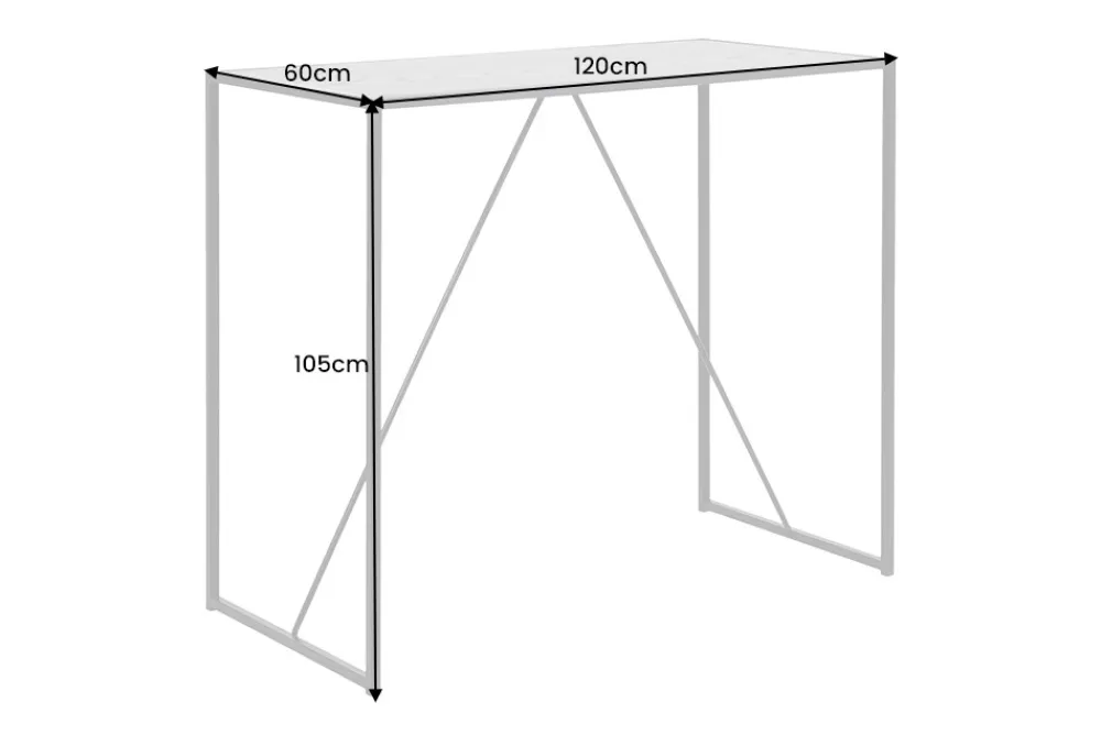 Riess-Ambiente Bartische > Moderner Bartisch SLIM LINE 120cm graphit Metall Tresen Stehtisch
