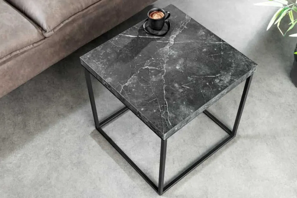 Riess-Ambiente Beistelltische > Moderner Beistelltisch ARCHITECTURE 45cm graphit Metallgestell