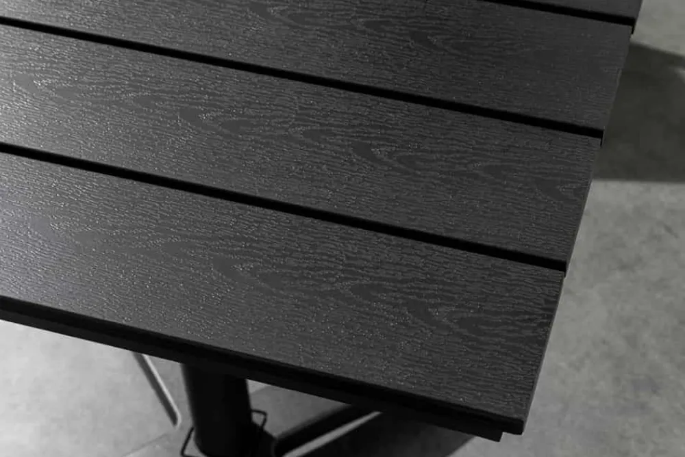 Riess-Ambiente Beistelltische|Skandinavisch > Moderner Bistrotisch DESIGNO 70cm schwarz Aluminium wetterfest Outdoor Gartentisch