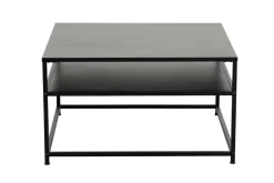 Riess-Ambiente Industrial Loft|Couchtische & Truhen > Moderner Couchtisch DURA STEEL 70cm schwarz Metall mit Ablagefach