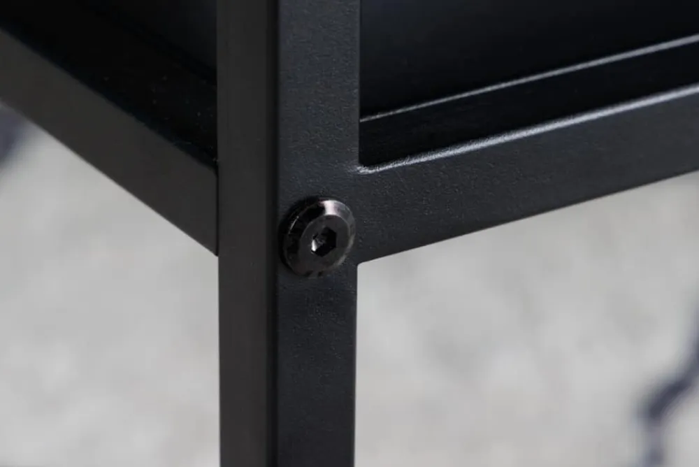 Riess-Ambiente Industrial Loft|Couchtische & Truhen > Moderner Couchtisch DURA STEEL 70cm schwarz Metall mit Ablagefach