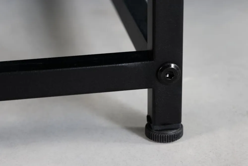 Riess-Ambiente Industrial Loft|Couchtische & Truhen > Moderner Couchtisch DURA STEEL 70cm schwarz Metall mit Ablagefach