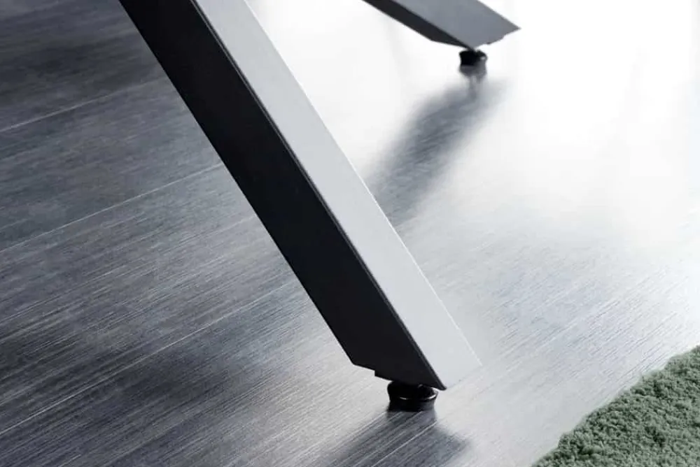 Riess-Ambiente Esstische > Moderner Esstisch GALAXIE 160cm weiß Keramik Marmor-Design glänzend Metallgestell schwarz