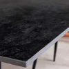 Riess-Ambiente Esstische > Moderner Esstisch GALAXIE 160cm anthrazit Keramik schwarz Metall Sterngestell