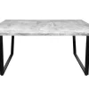 Riess-Ambiente Industrial Loft|Esstische > Moderner Esstisch LOFT 160cm grau Beton-Design schwarze Metallbeine Kufengestell Industrial
