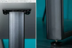 Riess-Ambiente Industrial Loft|Esstische > Moderner Esstisch LOFT 160cm grau Beton-Design schwarze Metallbeine Kufengestell Industrial