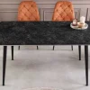Riess-Ambiente Esstische > Moderner Esstisch MILANO 140cm anthrazit Keramik schwarze Metallbeine