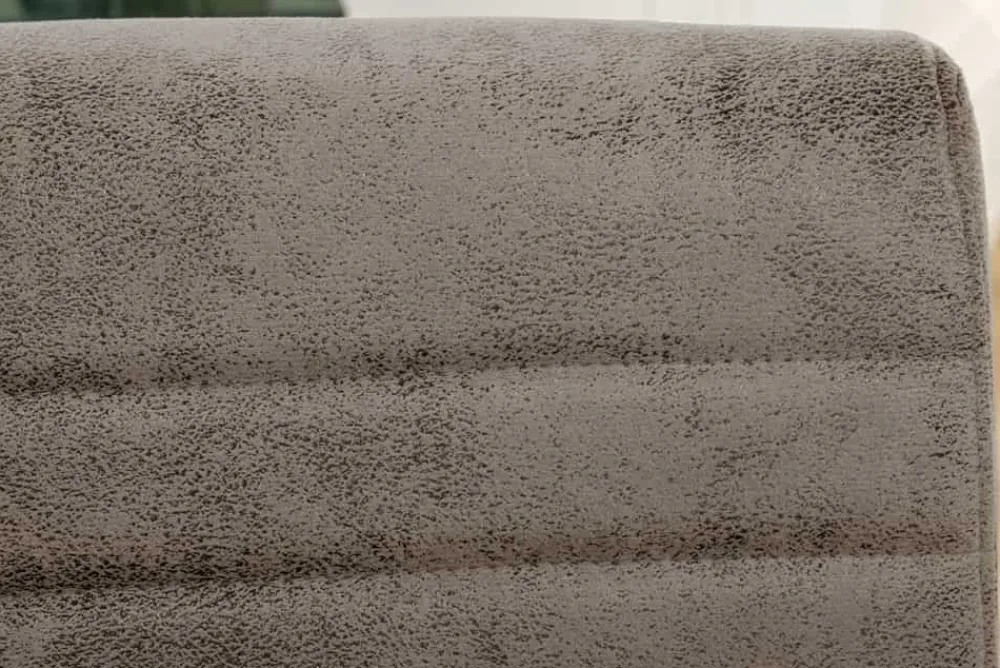Riess-Ambiente Freischwinger|Stühle > Moderner Freischwinger Stuhl LOFT taupe grau Microfaser mit Armlehne Eisengestell schwarz