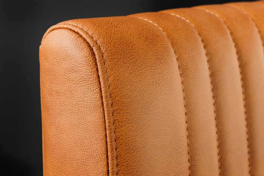 Riess-Ambiente Freischwinger|Stühle > Moderner Freischwinger Stuhl BIG ASTON Echtleder vintage cognac Taschenfederkern Metall