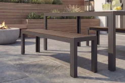 Riess-Ambiente Gartentische > Moderner Gartentisch DESIGNO 205cm dunkelbraun schwarz Aluminium wetterfest