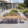 Riess-Ambiente Gartentische > Moderner Gartentisch DESIGNO 200cm natur greige Aluminium wetterfest X-Gestell