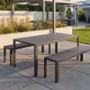 Riess-Ambiente Esstische|Gartentische > Moderner Gartentisch DESIGNO 150cm anthrazit schwarz Aluminium wetterfest Outdoor Esstisch