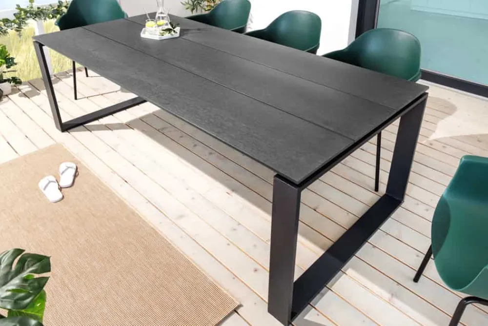 Riess-Ambiente Haus & Garten|Industrial Loft > Moderner Gartentisch FLOATING 210cm anthrazit Aluminium In- und Outdoor Esstisch