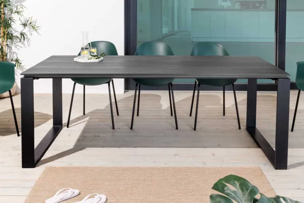 Riess-Ambiente Haus & Garten|Industrial Loft > Moderner Gartentisch FLOATING 210cm anthrazit Aluminium In- und Outdoor Esstisch