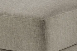 Riess-Ambiente Polsterhocker > Moderner Hocker LOFT 75cm taupe Vogue Velours Samt Nosagfederung Taschenfederkern
