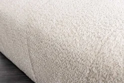 Riess-Ambiente Polsterhocker|Sitzhocker > Moderner Hocker ROYAL 120cm champagner beige Bouclé Federkern Sitzhocker