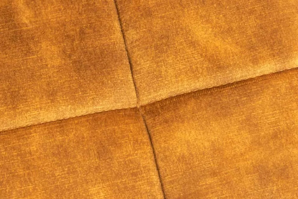 Riess-Ambiente Skandinavisch|Sessel > Moderner Hocker SCANDINAVIA senfgelb Samt schwarze Metallbeine Fußhocker