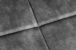 Riess-Ambiente Skandinavisch|Sessel > Moderner Hocker SCANDINAVIA grau Samt schwarze Metallbeine Fußhocker