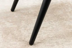 Riess-Ambiente Skandinavisch|Sitzhocker > Moderner Hocker SCANDINAVIA blau Strukturstoff Metallbeine Fußhocker