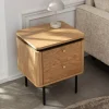 Riess-Ambiente Nachttische > Moderner Nachttisch ATELIER 55cm Eiche Beistelltisch mit Schubladen