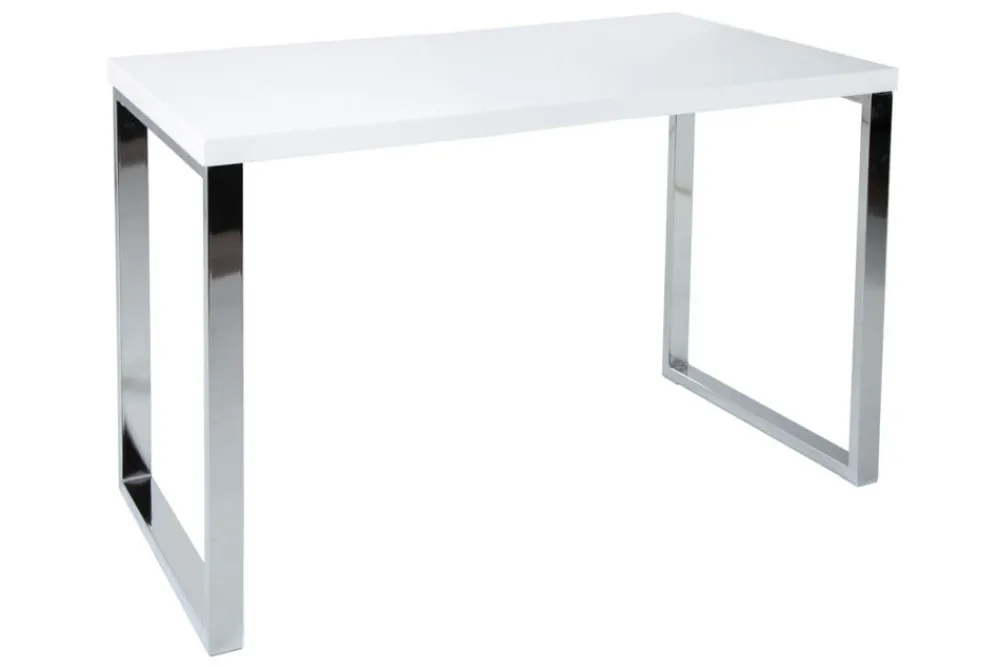 Riess-Ambiente Bürotische > Moderner Schreibtisch WHITE DESK 120cm weiß Hochglanz Bürotisch