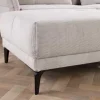 Riess-Ambiente Polsterhocker|Sitzhocker > Moderner Sitzhocker DESIGNO 110cm beige Cord Metallfüße