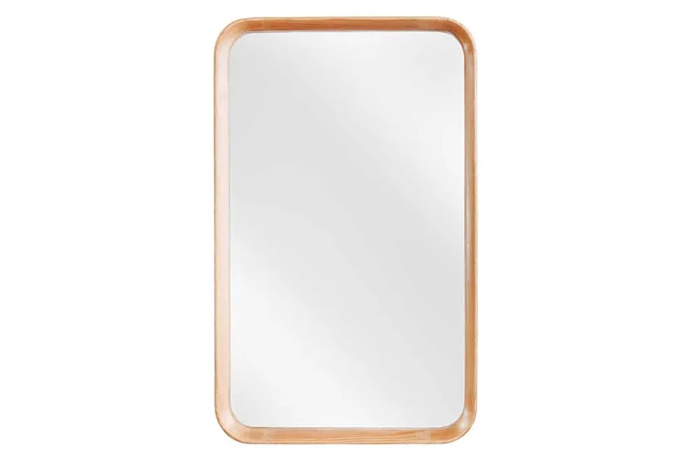 Riess-Ambiente Mehr...|Wohnaccessoires > Moderner Wandspiegel AMSTERDAM 80cm natur Eiche Massivholz handmade