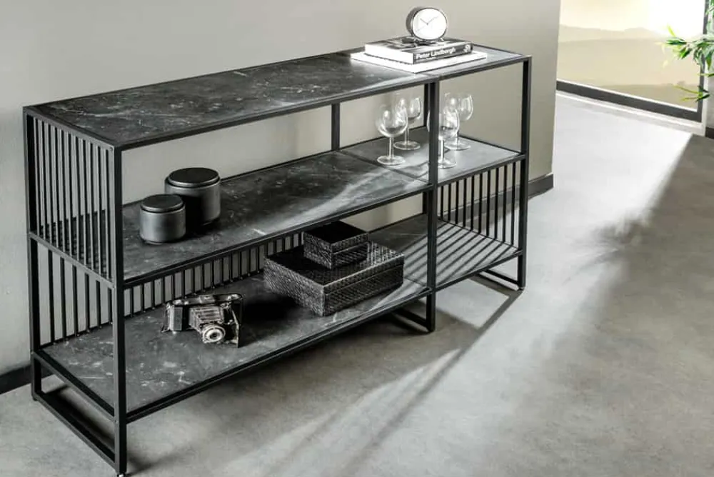 Riess-Ambiente Standregale > Modernes Bücherregal ARCHITECTURE 120cm graphit