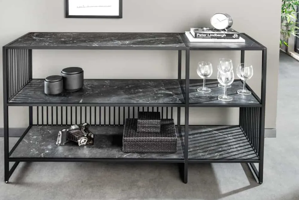 Riess-Ambiente Standregale > Modernes Bücherregal ARCHITECTURE 120cm graphit