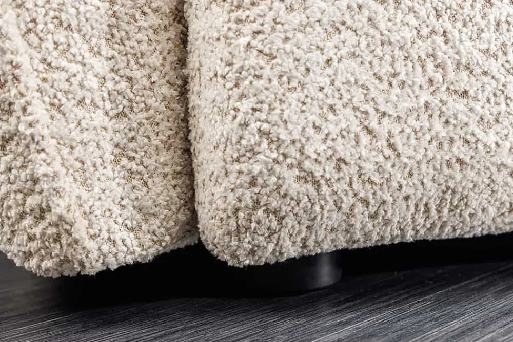 Riess-Ambiente Skandinavisch|Xxl Sofa > Modernes Big Sofa ROYAL 295cm champagner beige Bouclé Federkern XXL-Couch