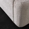 Riess-Ambiente Skandinavisch > Modernes Boxbett ART DECO 180x200cm greige Bouclé mit Stauraum und Lattenrost