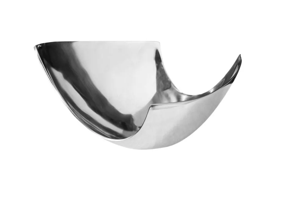 Riess-Ambiente Schalen > Moderne Schale ABSTRACT 30cm Aluminium poliert Dekoration